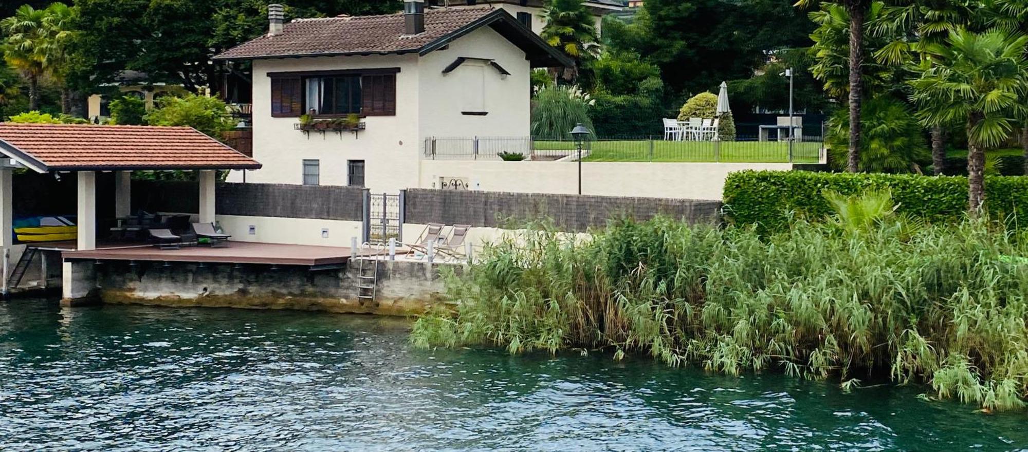 La Playa Cottage Con Spiaggia Privata Pettenasco Luaran gambar